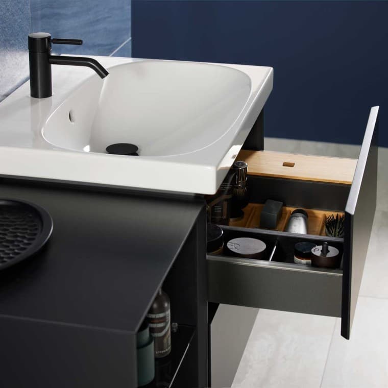 Mix & Match Geberit Acanto valamu Geberit ONE valamukapiga ilma sifooni väljalõiketa Mix & Match Geberit Acanto valamu Geberit ONE valamukapiga ilma sifooni väljalõiketa
