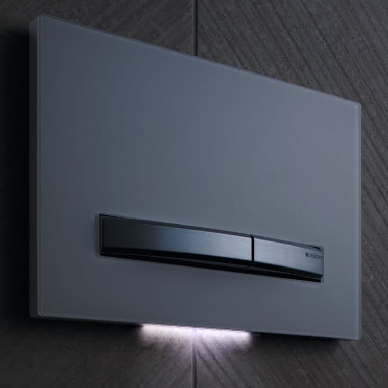 Geberit Sigma50 täiturplaat DuoFreshi ja suunatulega (© Geberit) Geberit Sigma50 täiturplaat DuoFreshi ja suunatulega (© Geberit)
