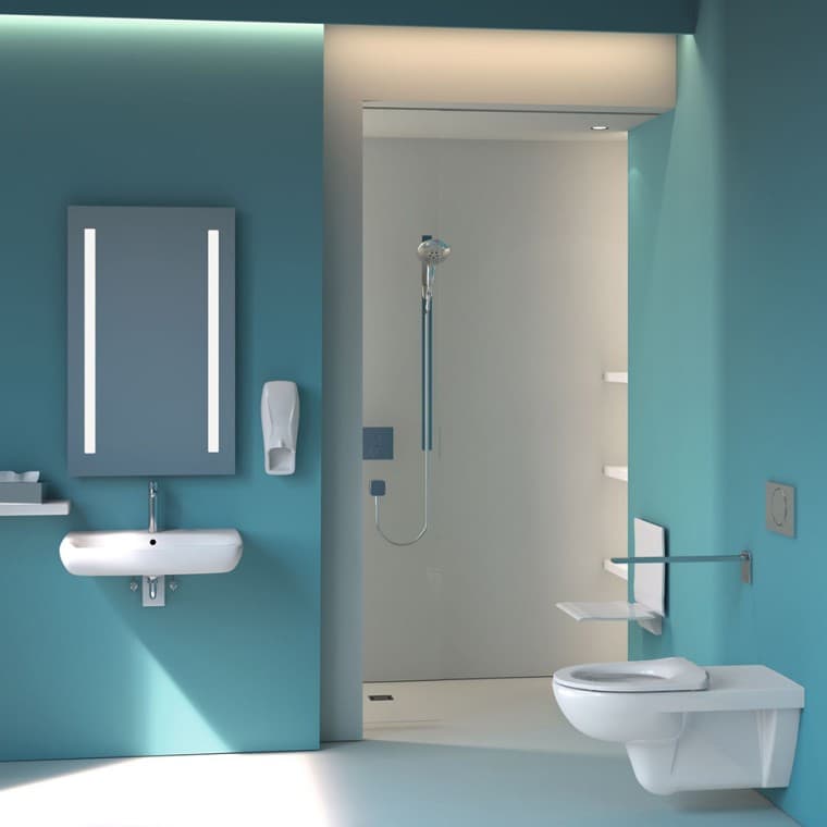 Geberit Selnova WC-pott ja valamu haiglas Geberit Selnova WC-pott ja valamu haiglas