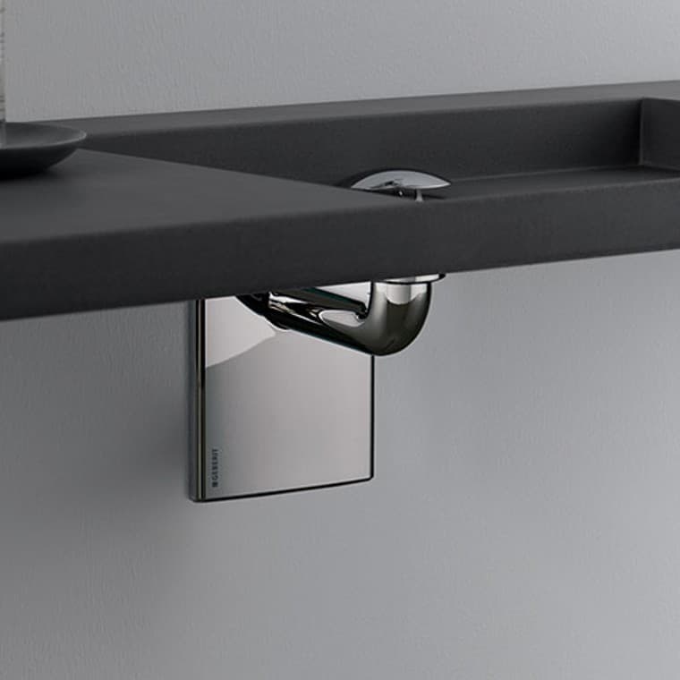Geberit P-trap kraanikaussidele, ruumisäästlik mudel Geberit P-trap kraanikaussidele, ruumisäästlik mudel