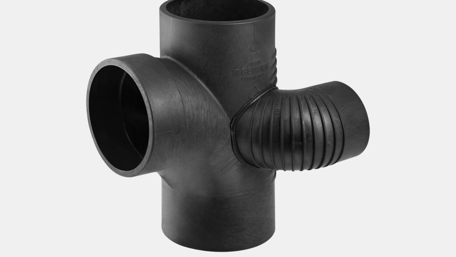 Geberit Silent-db20 süvendite põlvliitmik 88,5°, vasak Geberit Silent-db20 süvendite põlvliitmik 88,5°, vasak