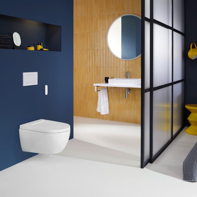 Geberit AquaClean Alba dušš-WC hotellis Geberit AquaClean Alba dušš-WC hotellis