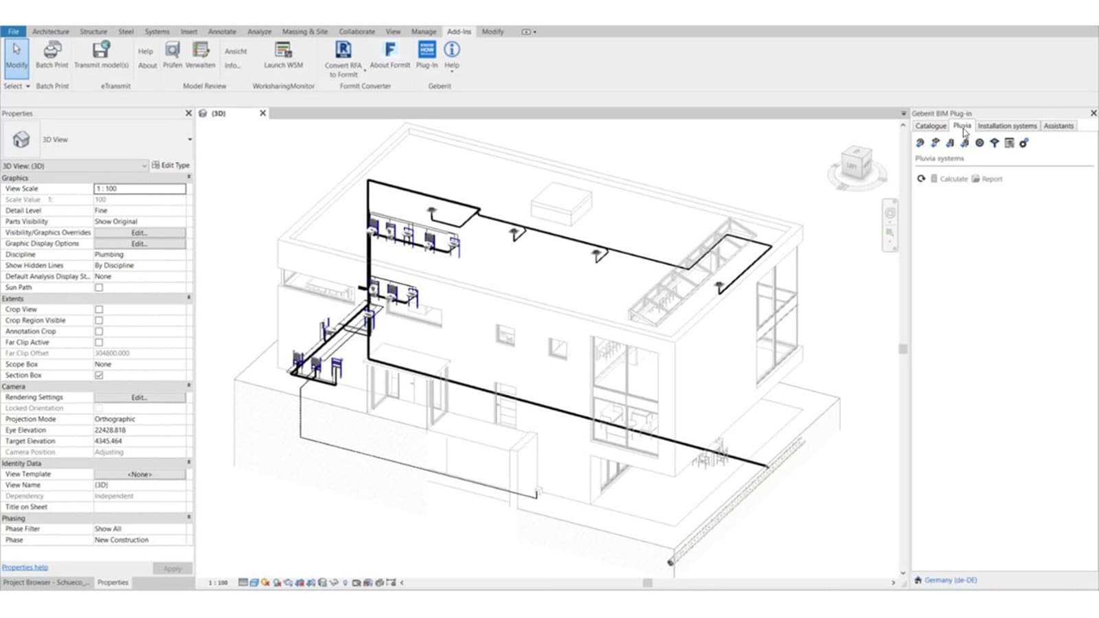 Moodul Pluvia uues Geberit BIM Plug-inis Moodul Pluvia uues Geberit BIM Plug-inis