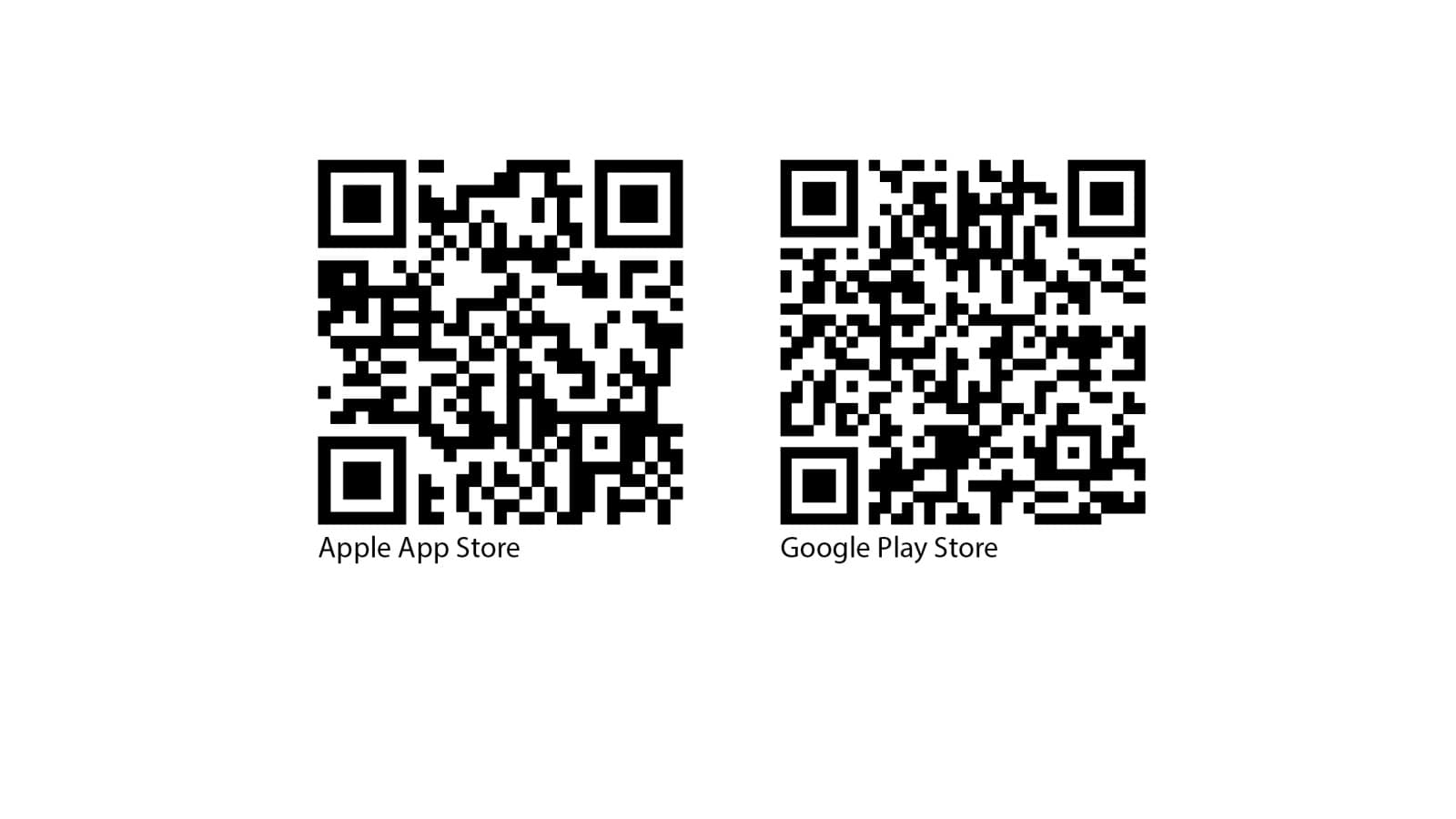 Apple’i ja Androidi Geberit Controli rakenduse QR-koodid Apple’i ja Androidi Geberit Controli rakenduse QR-koodid